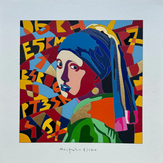 Vedo Vermeer Ugo Nespolo cornici Mita