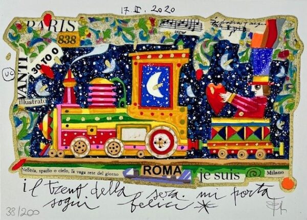 il treno della sera Francesco Musante cornici Mita