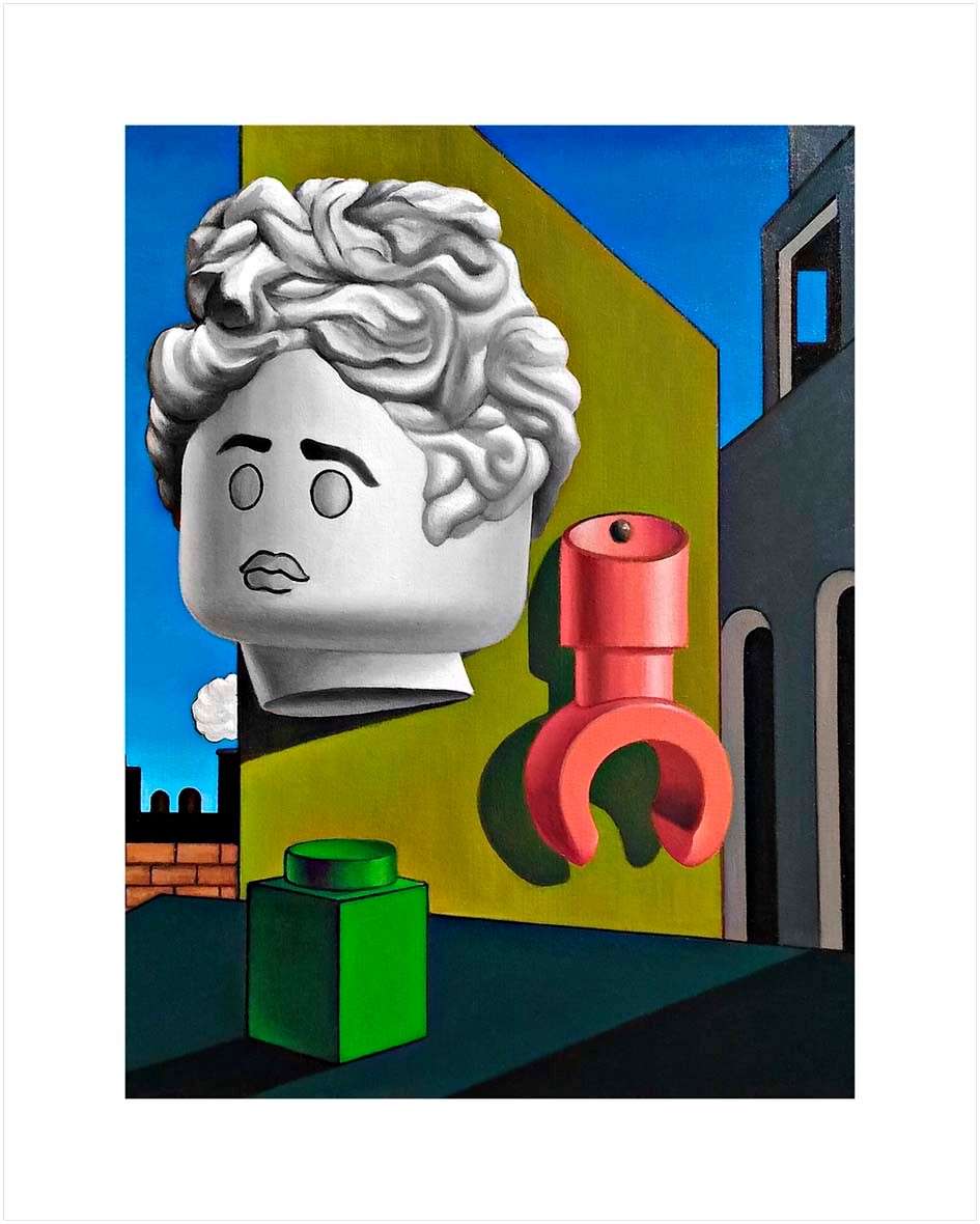 The song of love De Chirico 40x50 The song of love Stefano Bolcato cornici Mita